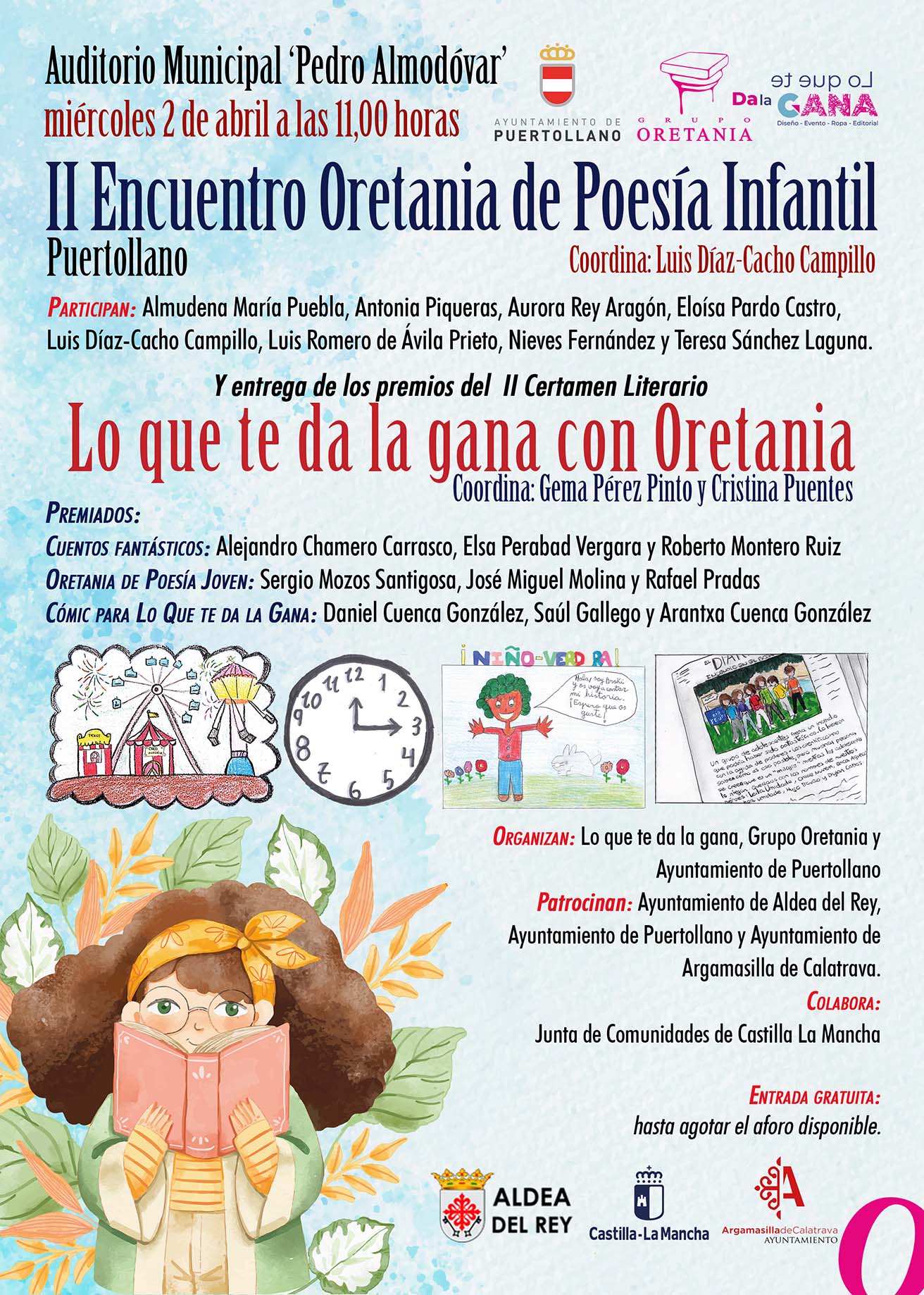 Cartel II Encuentro Certamen Literario Infantil
