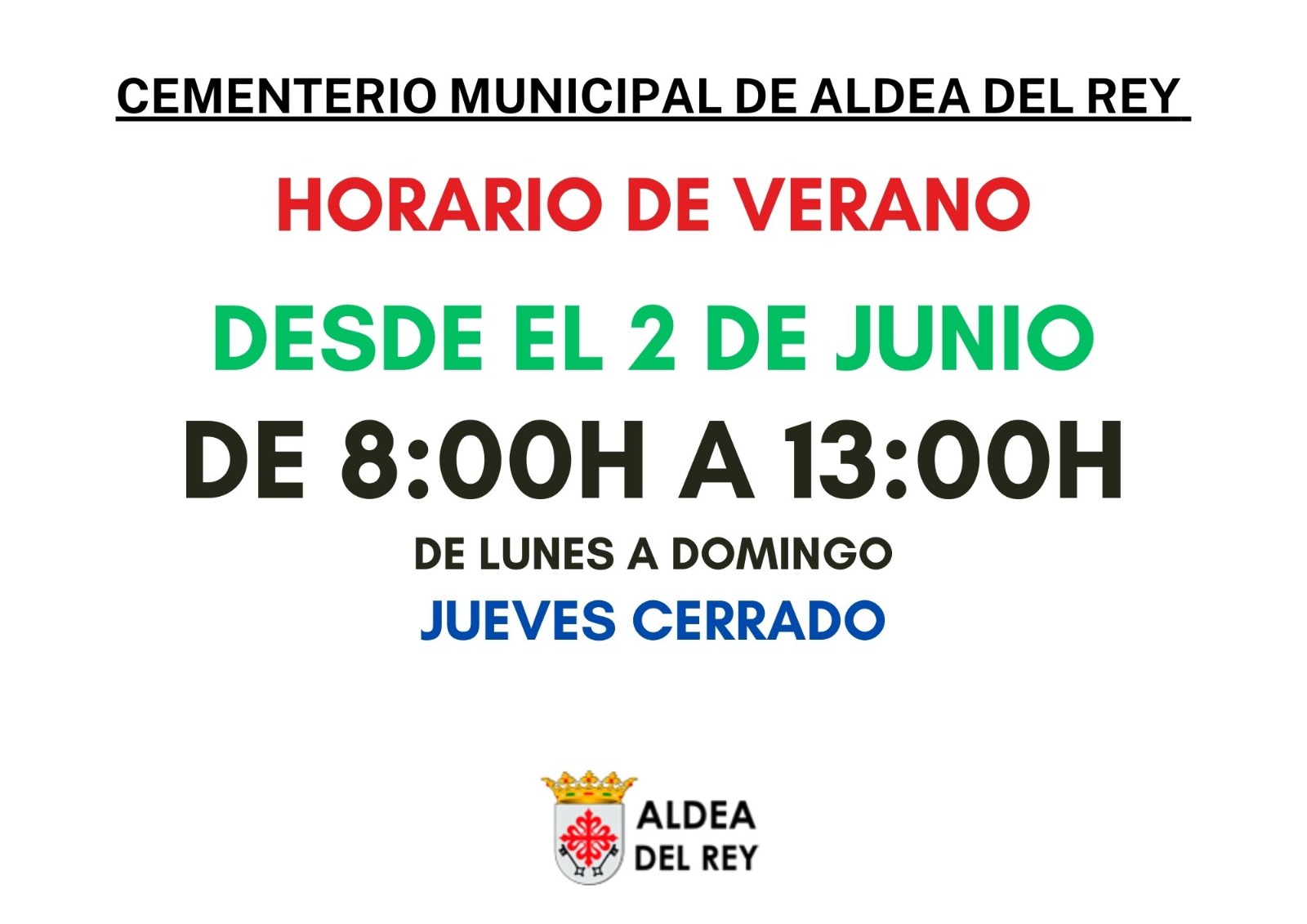 horario cementerio verano 25